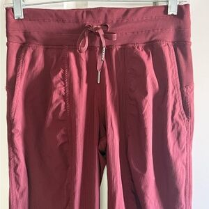 Lululemon Burgundy Dance Studio Mid-Rise Jogger Full Length